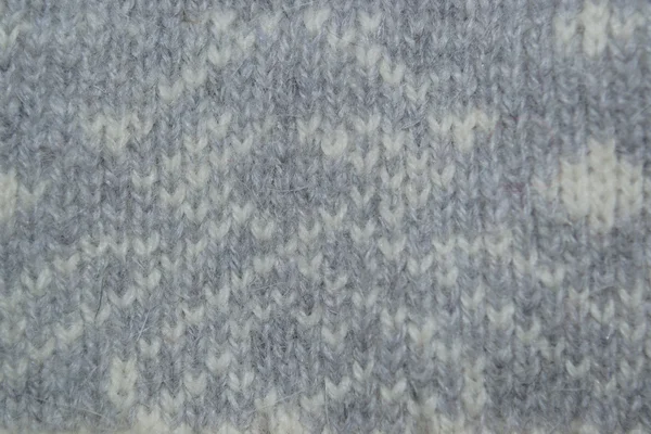 Tessitura di lana lavorata a maglia . — Foto Stock