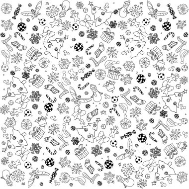 Christmas Doodles Background vector Christmas Doodles Background vector
