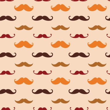 hipster bıyık seamless modeli