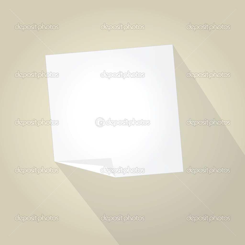 Empty Paper With Trendy Long Shadow