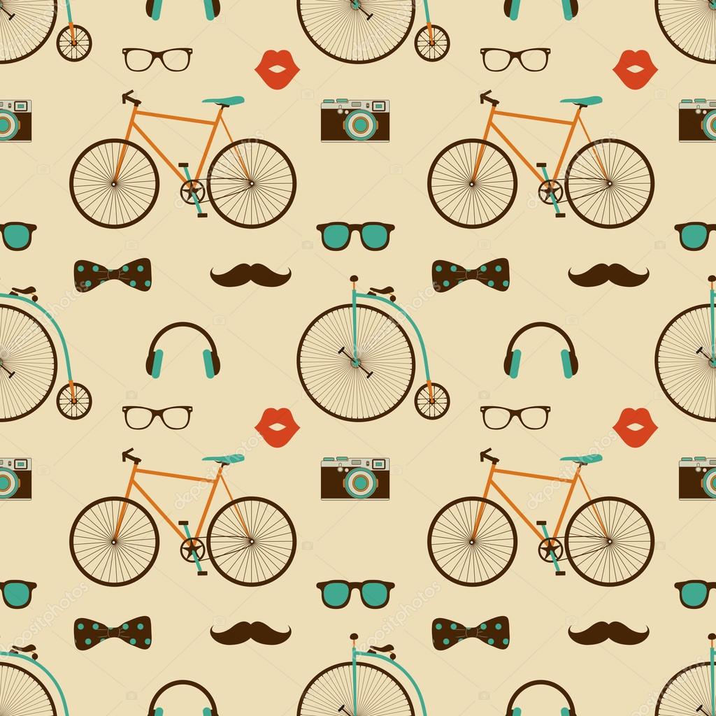 Hipster Colorful Seamless Pattern Stock Vector by ©OliaFedorovsky 35920571