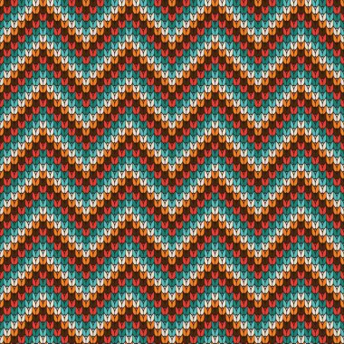 Dikişsiz zikzak örgü modeli