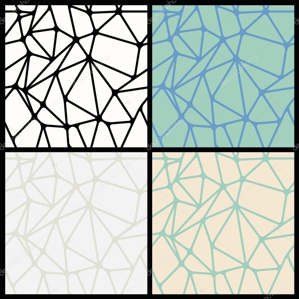 Geometric Abstract Seamless Polygonal Backgrounds