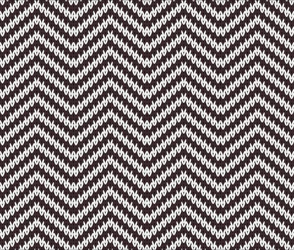 Vector naadloze breien zigzag patroon — Stockvector
