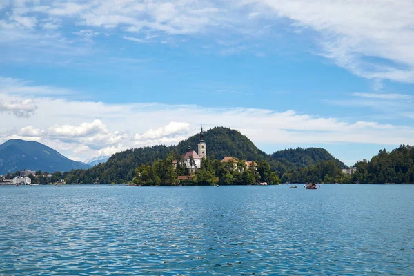 Озеро Блед Популярне Місце Туристів Словенії Європа — стокове фото