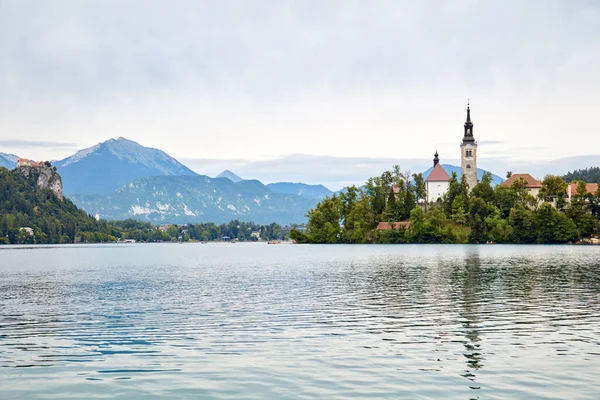 Lac Bled Destination Touristique Populaire Slovénie Europe — Photo