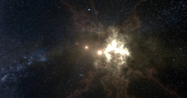 Milchstraßensterne Und Sternenhimmel Illustration — Stockfoto