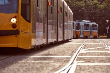Macaristan, Budapeşte 'de tramvay toplu taşımacılığı.