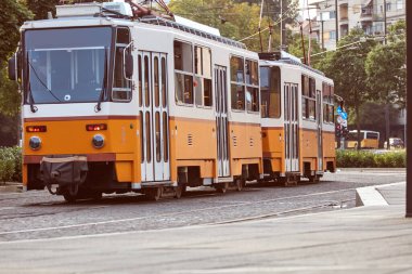 Macaristan, Budapeşte 'de tramvay toplu taşımacılığı.