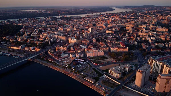 Veduta Aerea Belgrado Capitale Della Serbia — Foto Stock