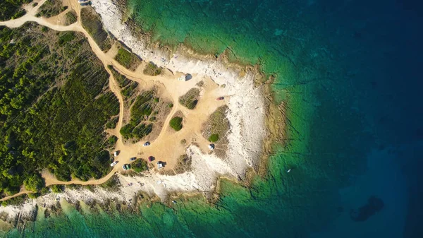Drohnenbild Der Adria Der Sommersaison — Stockfoto