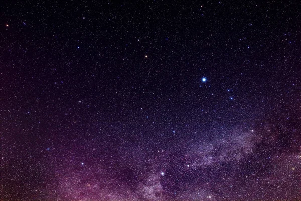 Voie Lactée Étoiles Constellations Sur Ciel Soir — Photo