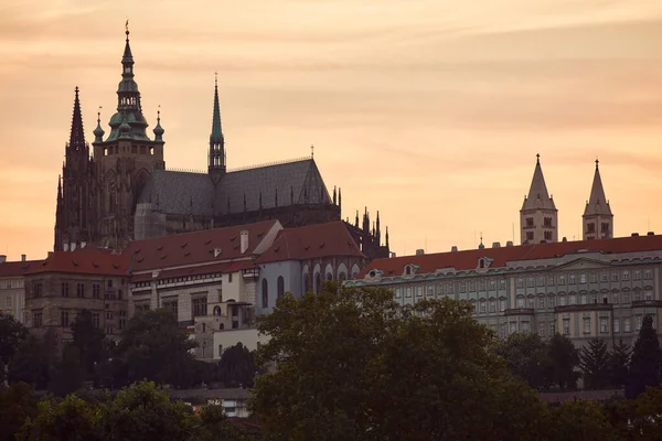 Prag Manzarası Çek Cumhuriyeti Nin Başkenti — Stok fotoğraf