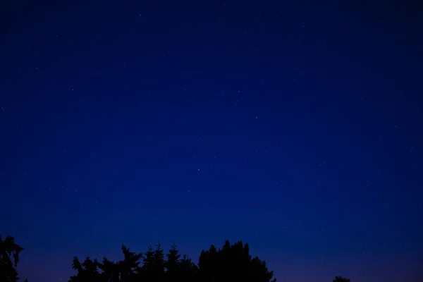 银河星和夜空中的星座 — 图库照片