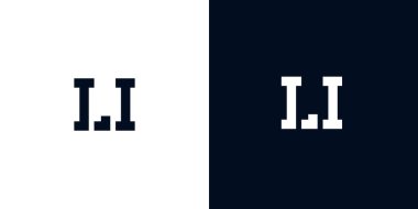 Yaratıcı soyut ilk harf LI logosu. Bu logo, yaratıcı bir şekilde soyut yazı karakterine sahip. Hangi şirket ya da markanın başlattığı bu başlangıç noktası için uygun olacaktır..