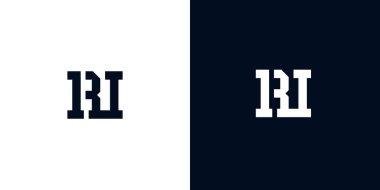 Yaratıcı soyut ilk harf RI logosu. Bu logo, yaratıcı bir şekilde soyut yazı karakterine sahip. Hangi şirket ya da markanın başlattığı bu başlangıç noktası için uygun olacaktır..