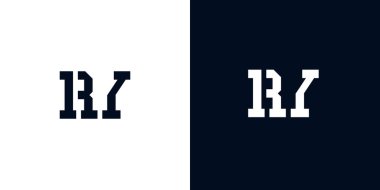 Yaratıcı soyut ilk harf RY logosu. Bu logo, yaratıcı bir şekilde soyut yazı karakterine sahip. Hangi şirket ya da markanın başlattığı bu başlangıç noktası için uygun olacaktır..
