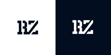 Yaratıcı soyut ilk harf RZ logosu. Bu logo, yaratıcı bir şekilde soyut yazı karakterine sahip. Hangi şirket ya da markanın başlattığı bu başlangıç noktası için uygun olacaktır..