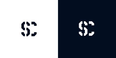 Yaratıcı soyut ilk harf SC logosu. Bu logo, yaratıcı bir şekilde soyut yazı karakterine sahip. Hangi şirket ya da markanın başlattığı bu başlangıç noktası için uygun olacaktır..