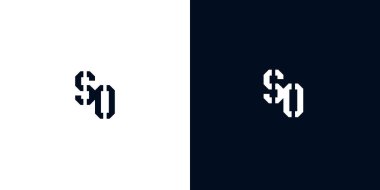Yaratıcı soyut ilk harf SO logosu. Bu logo, yaratıcı bir şekilde soyut yazı karakterine sahip. Hangi şirket ya da markanın başlattığı bu başlangıç noktası için uygun olacaktır..