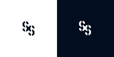 Yaratıcı soyut ilk harf SS logosu. Bu logo, yaratıcı bir şekilde soyut yazı karakterine sahip. Hangi şirket ya da markanın başlattığı bu başlangıç noktası için uygun olacaktır..