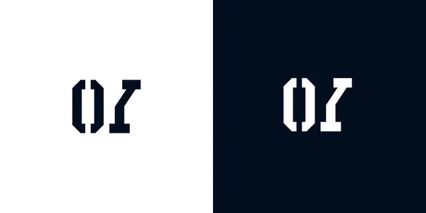 Творча Абстрактна Початкова Літера Логотип Цей Логотип Поєднується Абстрактним Шрифтом — стоковий вектор