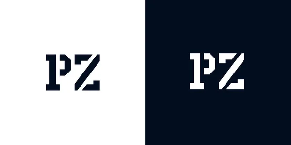 Letra Inicial Abstrata Criativa Logotipo Este Logotipo Incorpora Com Typeface —  Vetores de Stock