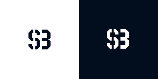 Letra Inicial Abstrato Criativo Logotipo Este Logotipo Incorpora Com Typeface —  Vetores de Stock