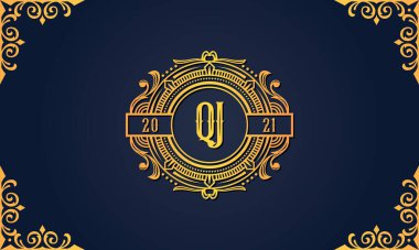 Kraliyet vintage baş harfi QJ logosu. Bu logo, yaratıcı bir şekilde lüks yazı karakterine sahip. Hangi şirket veya markanın bu ilk adımı atadığı için uygun olacaktır..