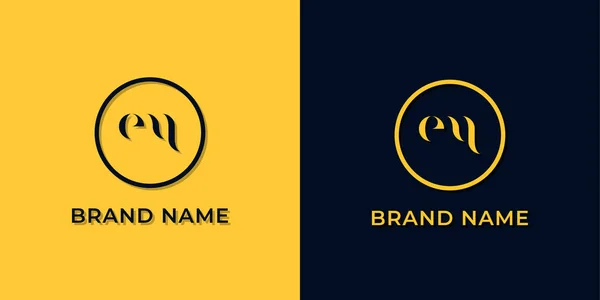 Letra Abstrata Criativa Logotipo Este Logotipo Incorpora Com Typeface Abstrato — Vetor de Stock
