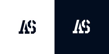 Yaratıcı soyut ilk harf AS logosu. Bu logo, yaratıcı bir şekilde soyut yazı karakterine sahip. Hangi şirket ya da markanın başlattığı bu başlangıç noktası için uygun olacaktır..
