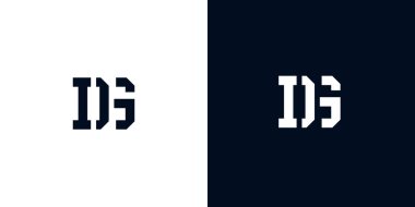 Yaratıcı soyut ilk harf DG logosu. Bu logo, yaratıcı bir şekilde soyut yazı karakterine sahip. Hangi şirket ya da markanın başlattığı bu başlangıç noktası için uygun olacaktır..