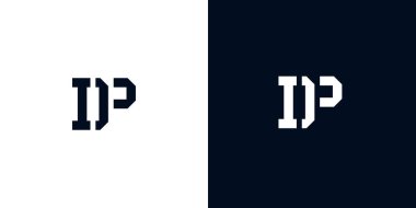 Yaratıcı soyut DP logosu. Bu logo, yaratıcı bir şekilde soyut yazı karakterine sahip. Hangi şirket ya da markanın başlattığı bu başlangıç noktası için uygun olacaktır..