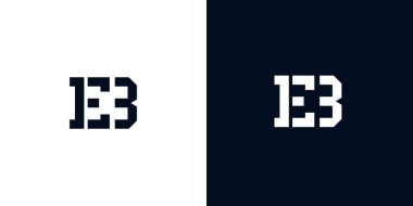 Yaratıcı soyut ilk harf EB logosu. Bu logo, yaratıcı bir şekilde soyut yazı karakterine sahip. Hangi şirket ya da markanın başlattığı bu başlangıç noktası için uygun olacaktır..