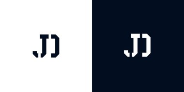 Yaratıcı soyut ilk harf JD logosu. Bu logo, yaratıcı bir şekilde soyut yazı karakterine sahip. Hangi şirket ya da markanın başlattığı bu başlangıç noktası için uygun olacaktır..