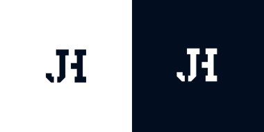 Yaratıcı soyut ilk harf JH logosu. Bu logo, yaratıcı bir şekilde soyut yazı karakterine sahip. Hangi şirket ya da markanın başlattığı bu başlangıç noktası için uygun olacaktır..