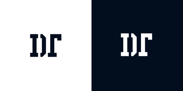 クリエイティブ抽象初期文字Dtロゴ このロゴは 抽象的な書体を創造的な方法で組み込んでいます 会社やブランド名が最初にそれらを開始するのに適しています — ストックベクタ