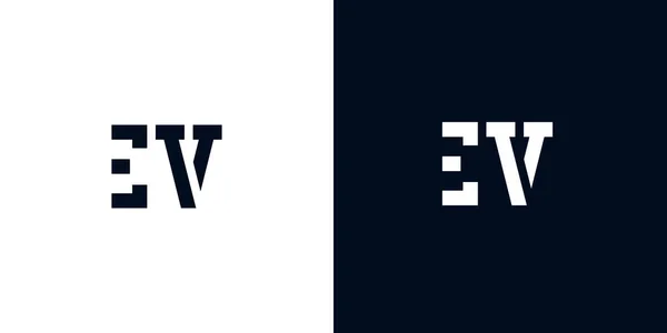 創造的な抽象的な初期文字のEvaロゴ このロゴは 抽象的な書体を創造的な方法で組み込んでいます 会社やブランド名が最初にそれらを開始するのに適しています — ストックベクタ