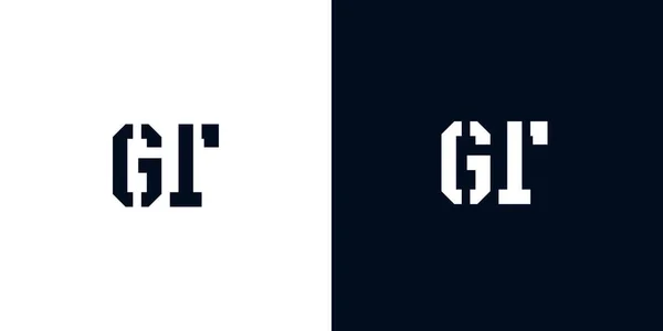 Творчий Абстрактний Логотип Початкової Літери Цей Логотип Поєднується Абстрактним Шрифтом — стоковий вектор