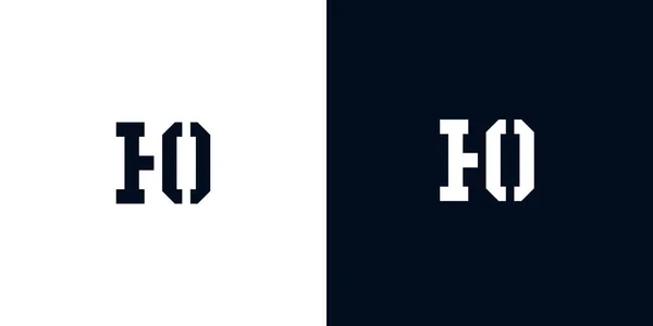 Kreativer Abstrakter Anfangsbuchstabe Logo Dieses Logo Mit Abstrakter Schrift Der — Stockvektor