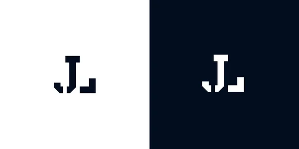 Letra Inicial Abstracta Creativa Logo Este Logotipo Incorporan Con Tipografía — Vector de stock