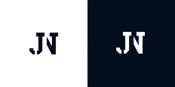Letra Inicial Abstracta Creativa Logotipo Este Logotipo Incorporan Con Tipografía — Vector de stock