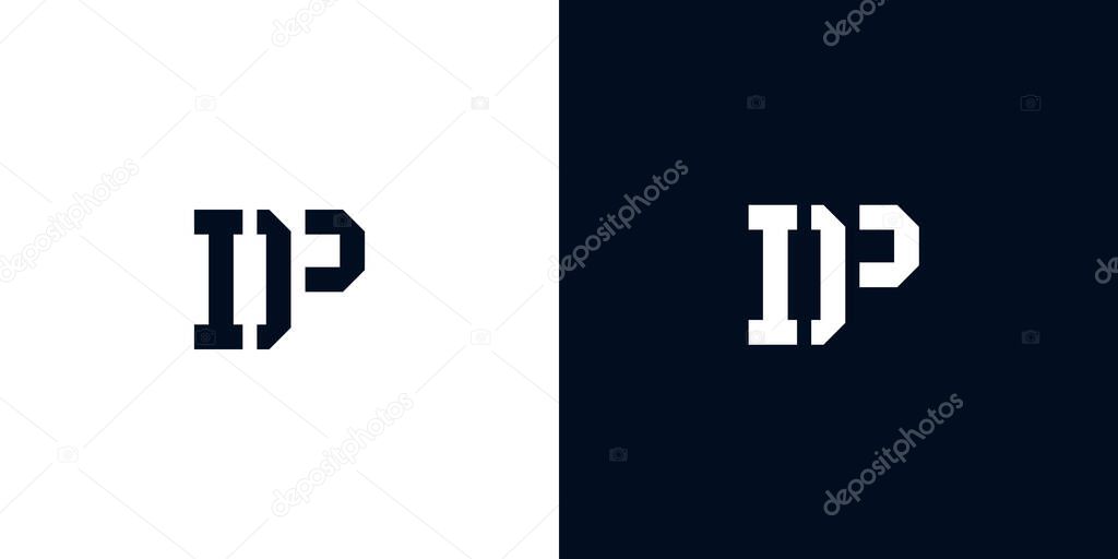 Creative abstract initial letter DP logo. This logo incorporate with abstract typeface in the creative way.It will be suitable for which company or brand name start those initial.