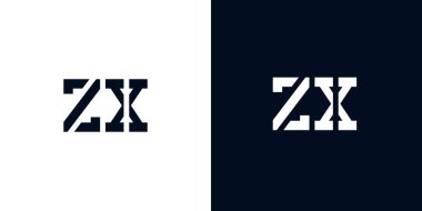 Yaratıcı soyut ilk harf ZX logosu. Bu logo, yaratıcı bir şekilde soyut yazı karakterine sahip. Hangi şirket ya da markanın başlattığı bu başlangıç noktası için uygun olacaktır..