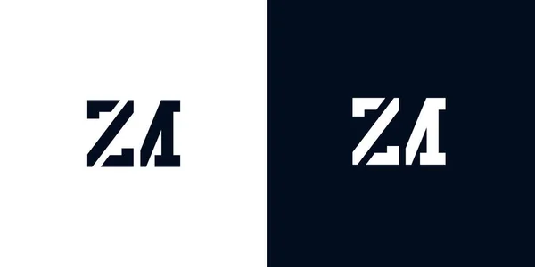 创意抽象首字母Zm标志 这个标志以创造性的方式与抽象字体结合在一起 适用于那些公司或品牌的首字母首字母缩写 — 图库矢量图片