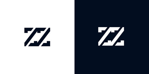 Creative abstract initial letter ZZ logo. This logo incorporate with abstract typeface in the creative way.It will be suitable for which company or brand name start those initial.