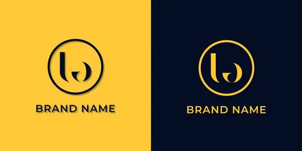 创意抽象字母La标志 这个标志以创造性的方式与抽象字体结合在一起 适用于那些公司或品牌的首字母首字母缩写 — 图库矢量图片