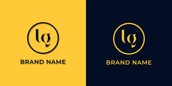 创意抽象的字母Lg标志 这个标志以创造性的方式与抽象字体结合在一起 适用于那些公司或品牌的首字母首字母缩写 — 图库矢量图片