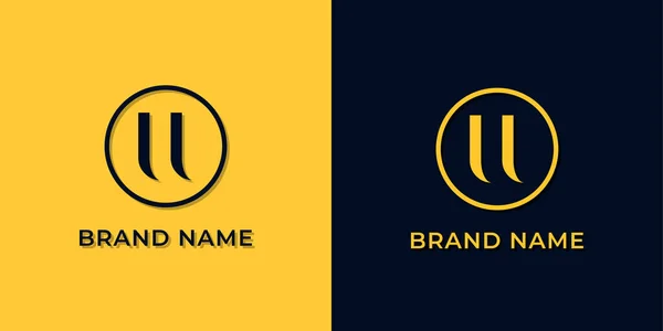 Letra Abstrata Criativa Logo Este Logotipo Incorpora Com Typeface Abstrato — Vetor de Stock