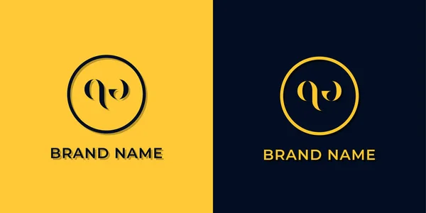 Logotipo Carta Abstrata Criativa Este Logotipo Incorpora Com Typeface Abstrato — Vetor de Stock